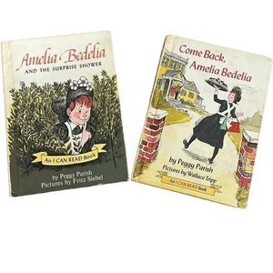 Set Of 2 Vintage The Surprise Shower & Come Back Amelia Bedelia Hardcover Books